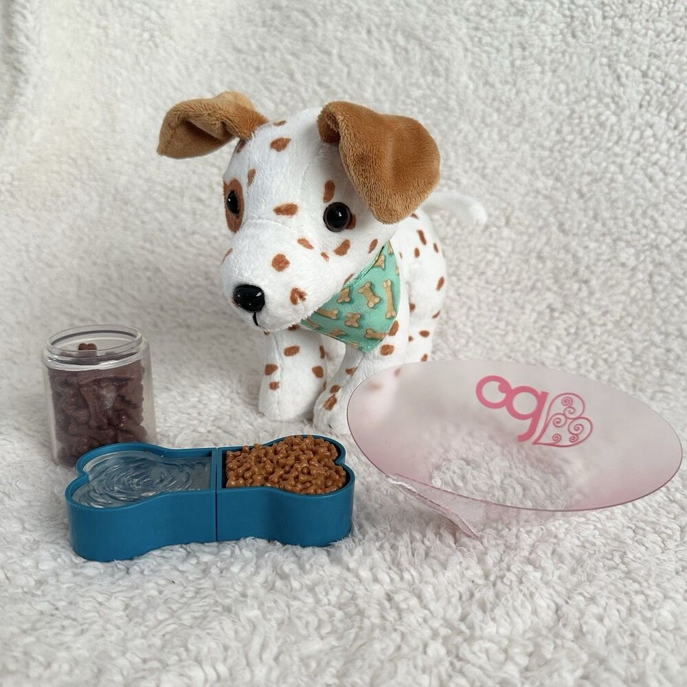 Our Generation Dog With Cone Food Accessories Pet For 18” Doll